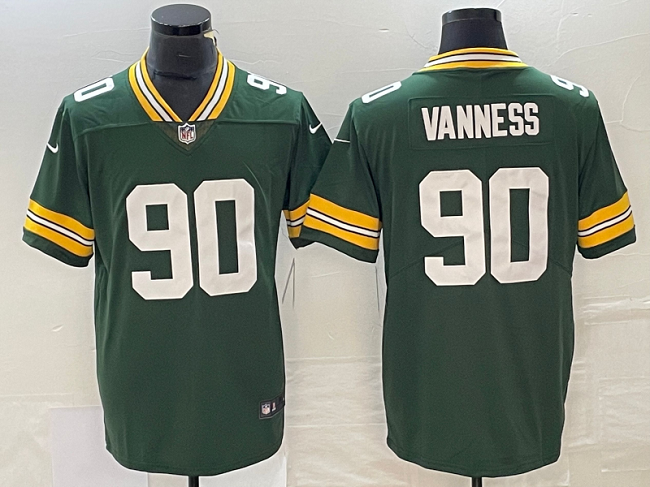Men's Green Bay Packers #90 Lukas Van Ness Green Vapor Untouchable Limited Stitched Jersey